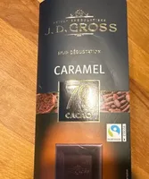 Chocolat noir dégustation caramel