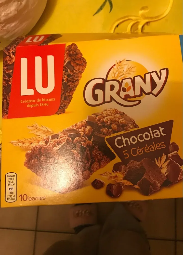 Barre cereales chocolat