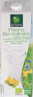 Frische Bio-Vollmilch