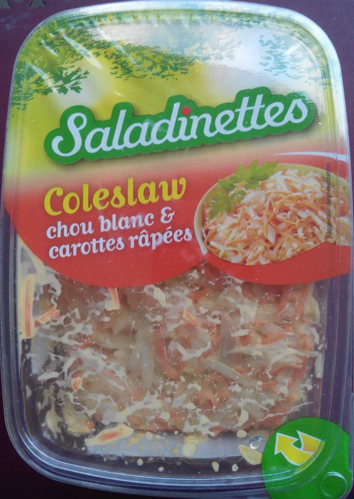 Coleslaw - Salade assaisonnée de chou et carottes râpées