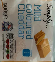 Mild coloured cheddar