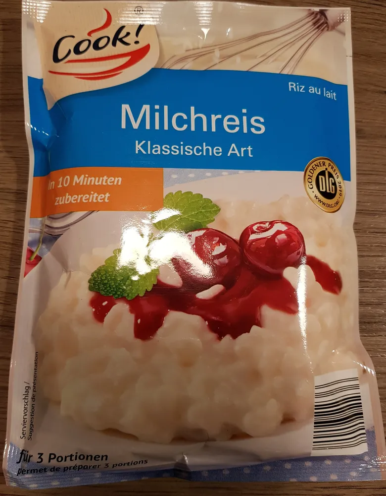 Milchreis klassische Art