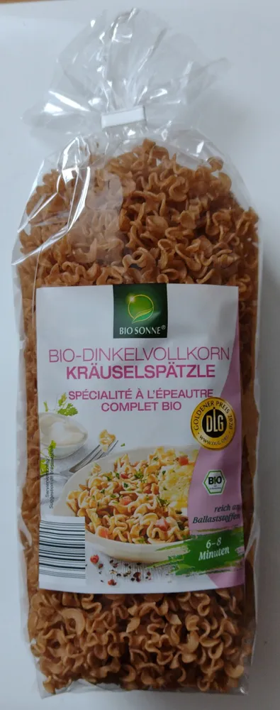 Bio-Dinkelvollkorn Kräuselspätzle