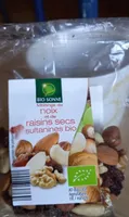 Mélange de noix et de fruits secs sultanines bio
