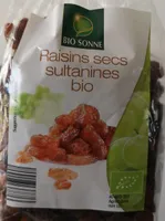 Raisins secs Sultanines bio
