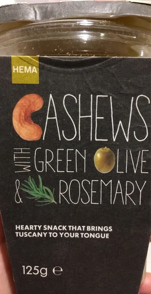 Cashews green olive and rosemary