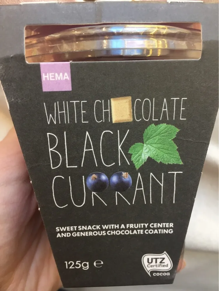 White chocolate Black Currant