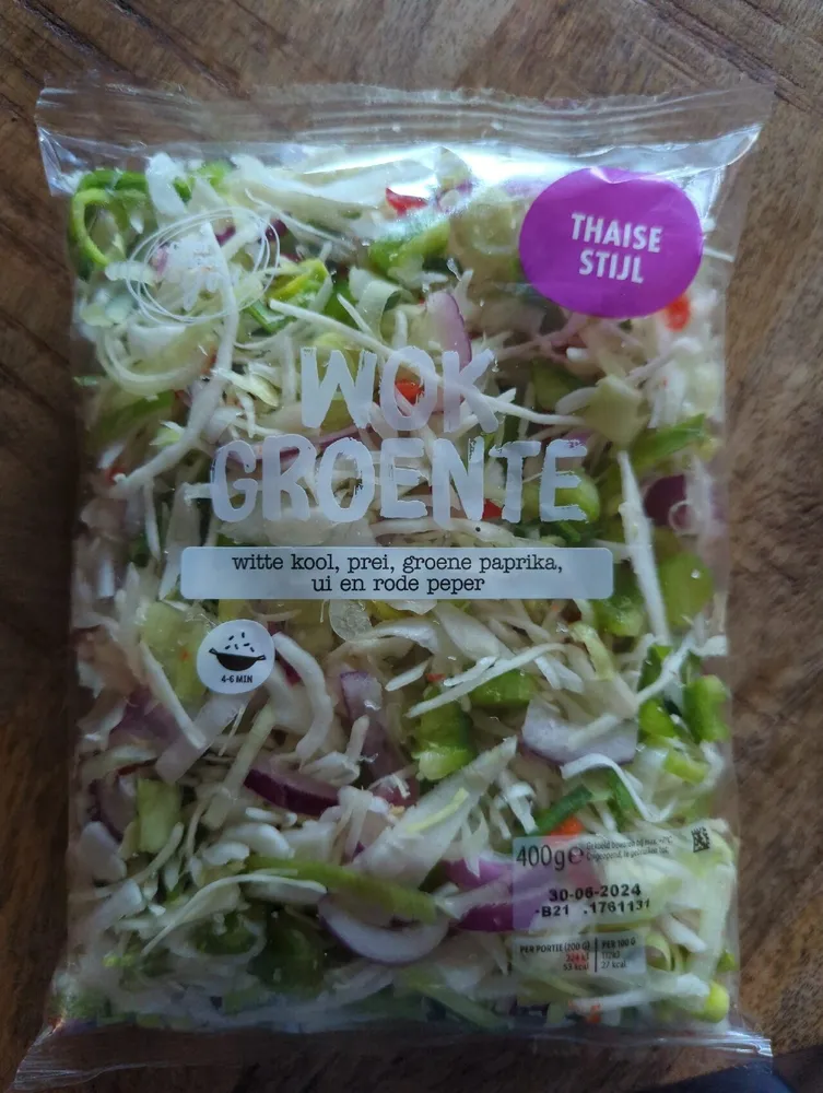 Wokgroente Thaise Stijl