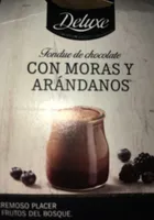 Fondue de chocolate con moras y arandanos