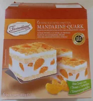 Kuchenschnitten Mandarine-Quark