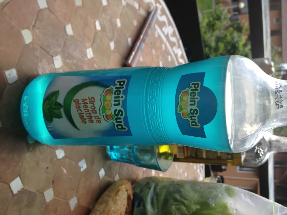 Sirop de menthe glaciale