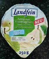 Fettarmer fruchtjoghurt birne