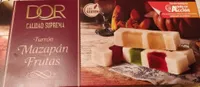 Turrón mazapán frutas