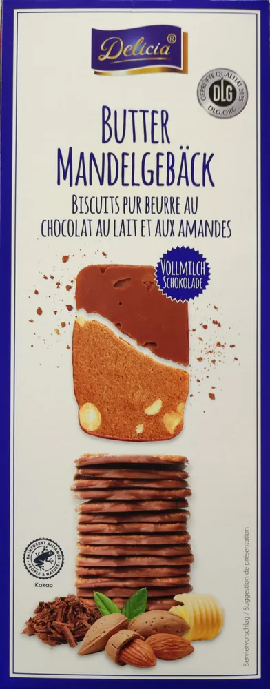 Butter Mandelgebäck Vollmilchschokolade