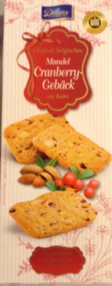Biscuits belges pur beurre aux canneberges