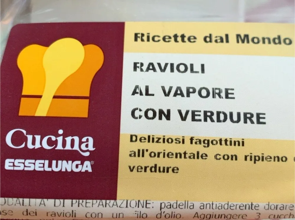 Ravioli al vapore con verdure