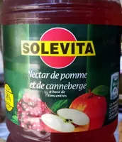 Nectar de pomme et de canneberge