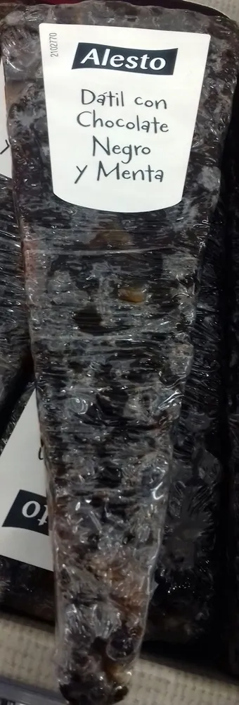 Dátil con chocolate negro y menta
