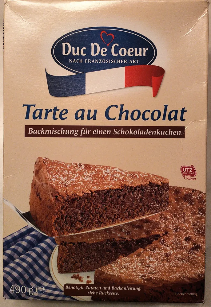Tarte au Chocolat, Schokolade