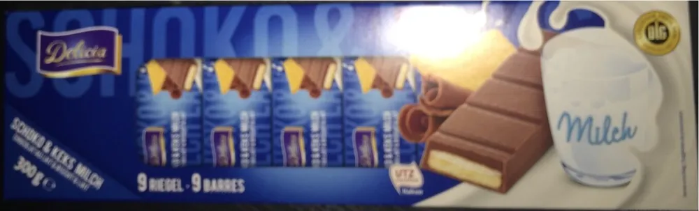 Chocolat au lait et biscuit au lait