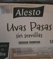 Uvas pasas sin semillas