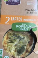 2 tartes aux poireaux frais