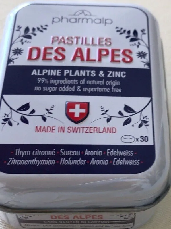 Pastilles des alpes