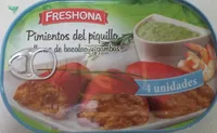 Pimientos del piquillo rellenos de bacalao y gambas