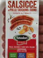 Salsicce di pollo, tacchino e suino