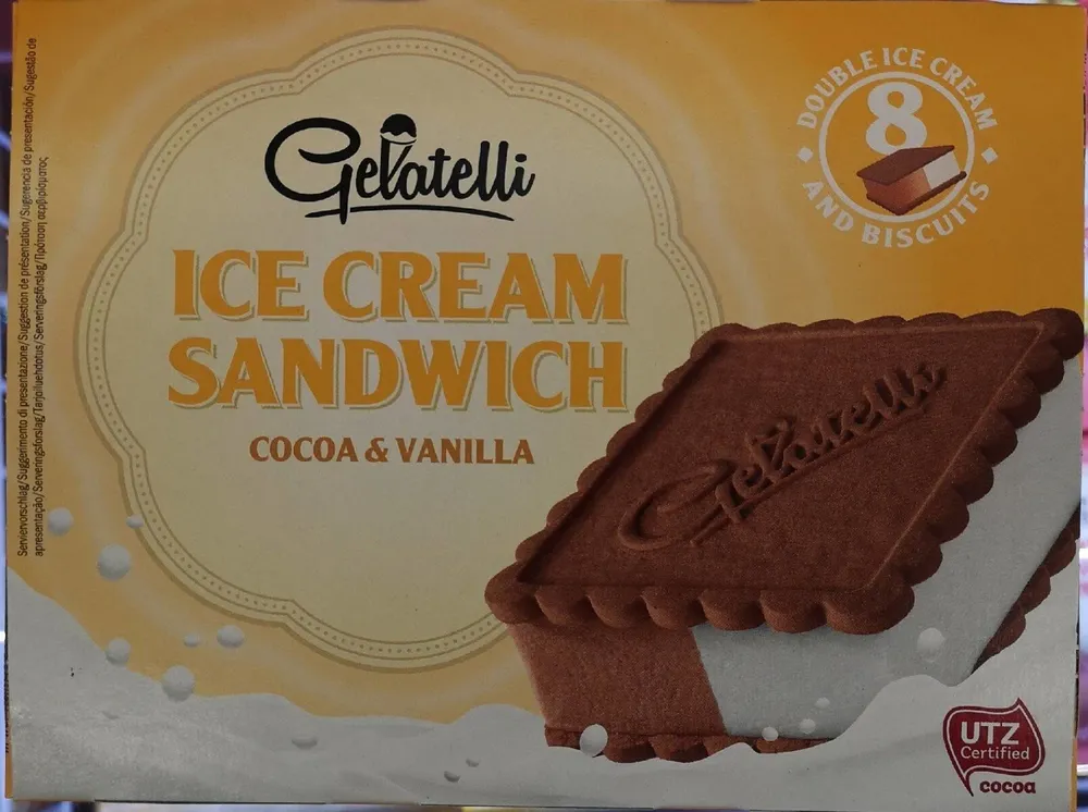 Ice Cream Sandwich cocoa & vanilla