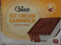 Ice Cream Sandwich cocoa & vanilla