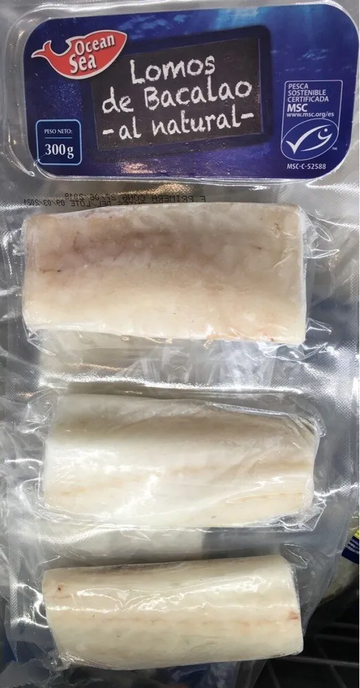 Lomos de Bacalao al natural