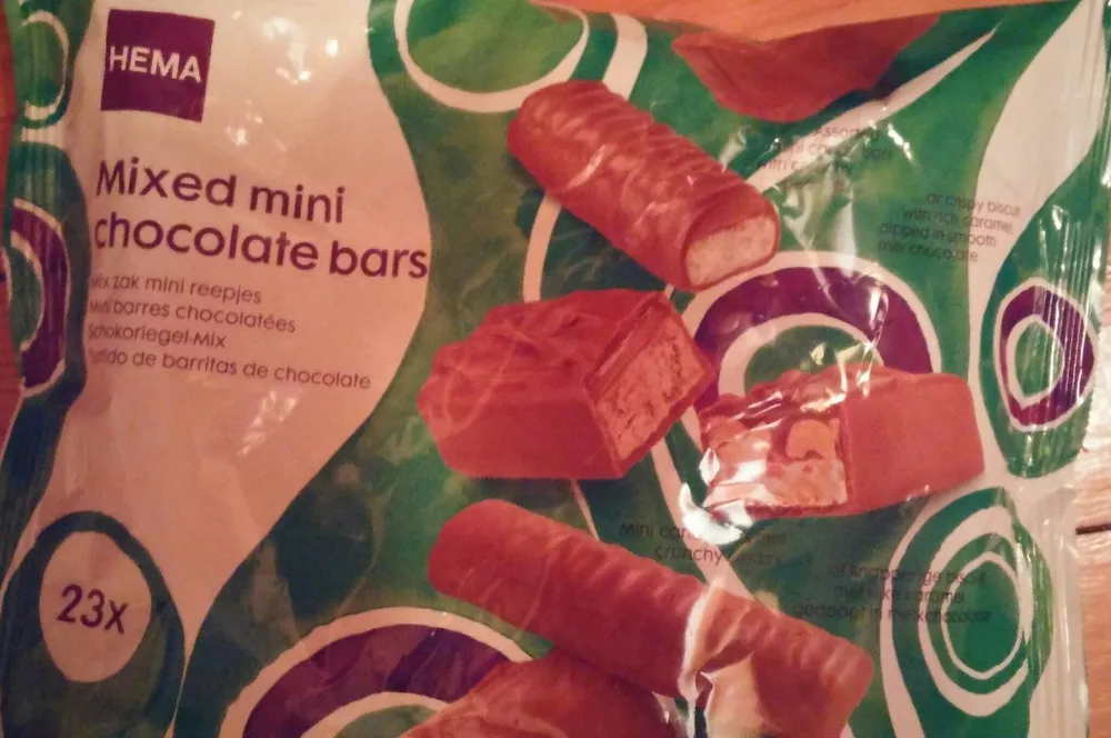Mini barres chocolatées