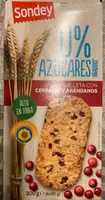 Galleta con cereales y arándanos 0%
