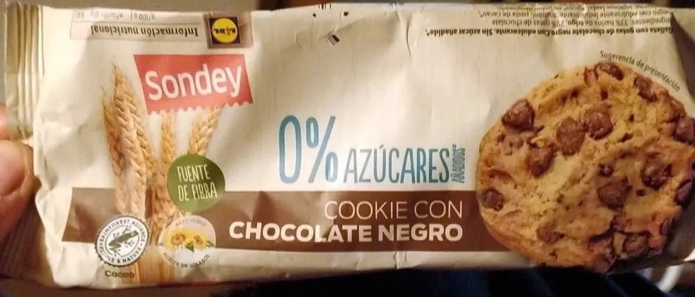 0% AZÚCARES COOKIE CON CHOCOLATE NEGRO