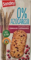 Galletas con cereales y arándanos 0%