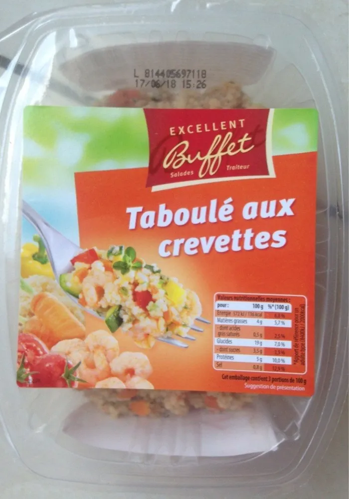 Taboulé aux crevettes