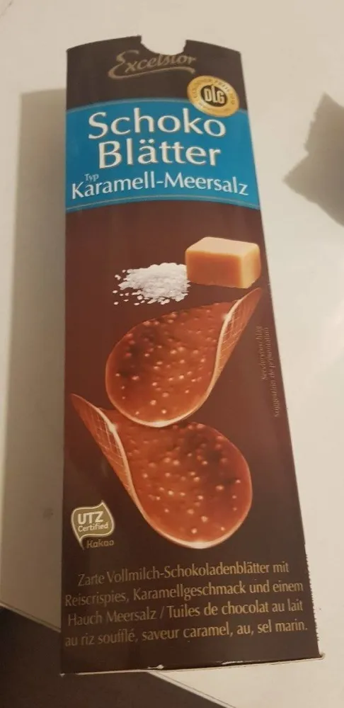 Tuile de chocolat soufflé