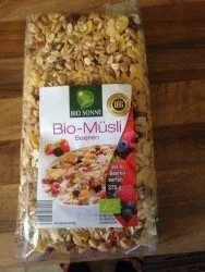 Muesli bio aux 4 fruits rouges