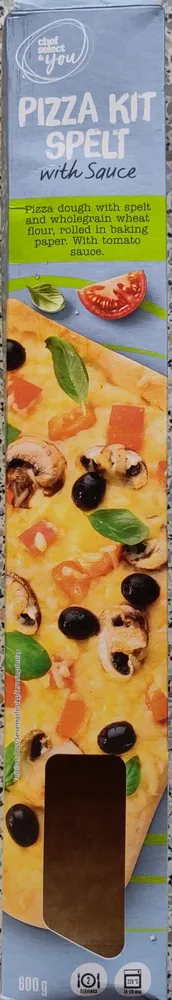 Spelttipizza tomaattikastikkeella