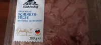 Delikatess Schinken-Sülze mit Gurken u Zwiebeln