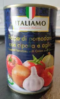 Polpa di pomodoro con cipolla e aglio