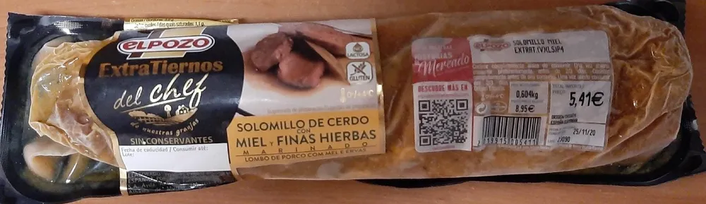 Solomillo de Cerdo con Miel y Finas Hierbas