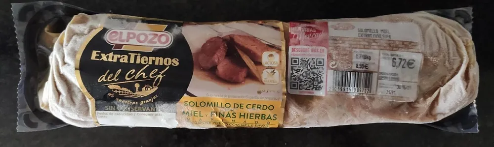 Solomillo de cerdo con miel y fins hierbas