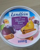Lait fermenté sucré, à la prune et à la cannelle