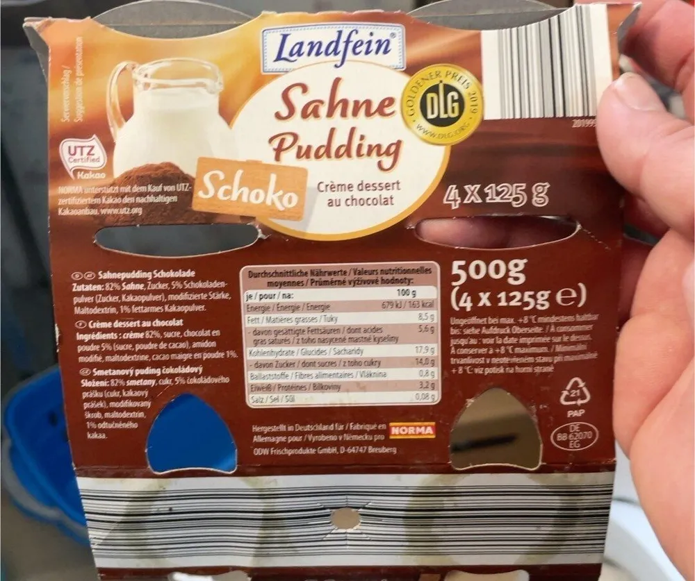 Sahne pudding