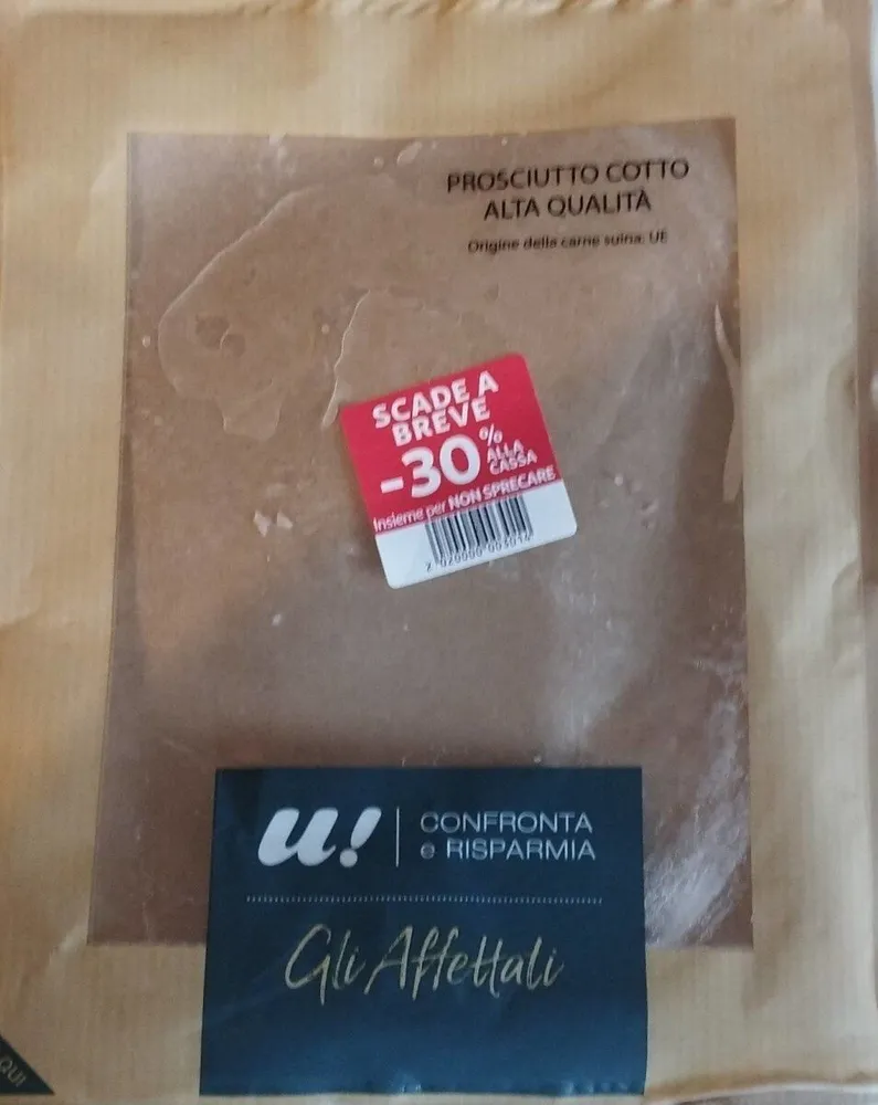 Prosciutto cotto alta qualità