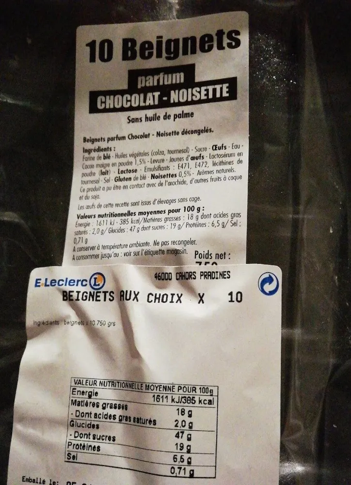 Beignets chocolat-noisette