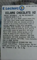 Éclairs au chocolat