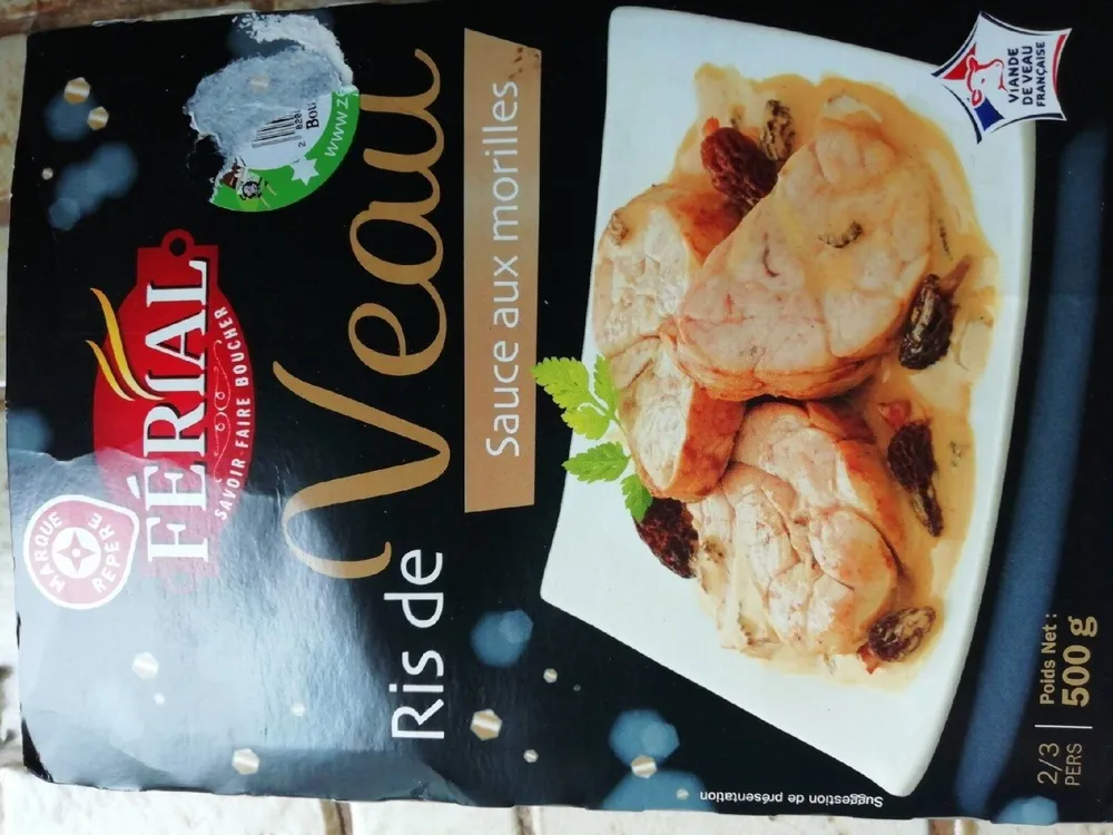 Ris de veau sauce aux morilles
